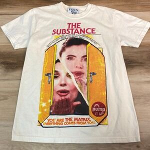 Feels So Good The Substance Graphic T Shirt White Mens Small Pump It Up